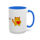 You're Purr-Fect For Me Accent Mug