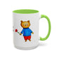 I Love You Beary Much Accent Mug