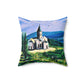 Ghazanchetsots Cathedral Faux Suede Square Pillow