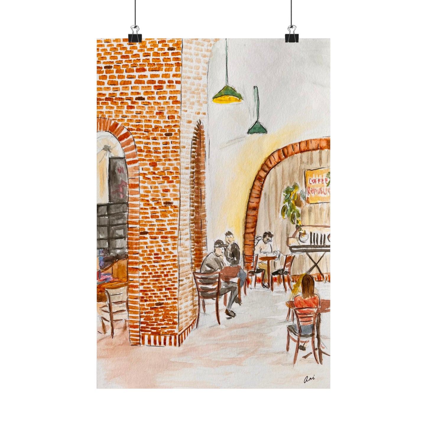 The One at the Coffee Shop Matte Print