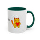 You're Purr-Fect For Me Accent Mug