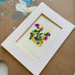 Custom Floral Gold Leaf Armenian Letter Watercolor