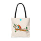 Bright Bird on a Branch Tote Bag