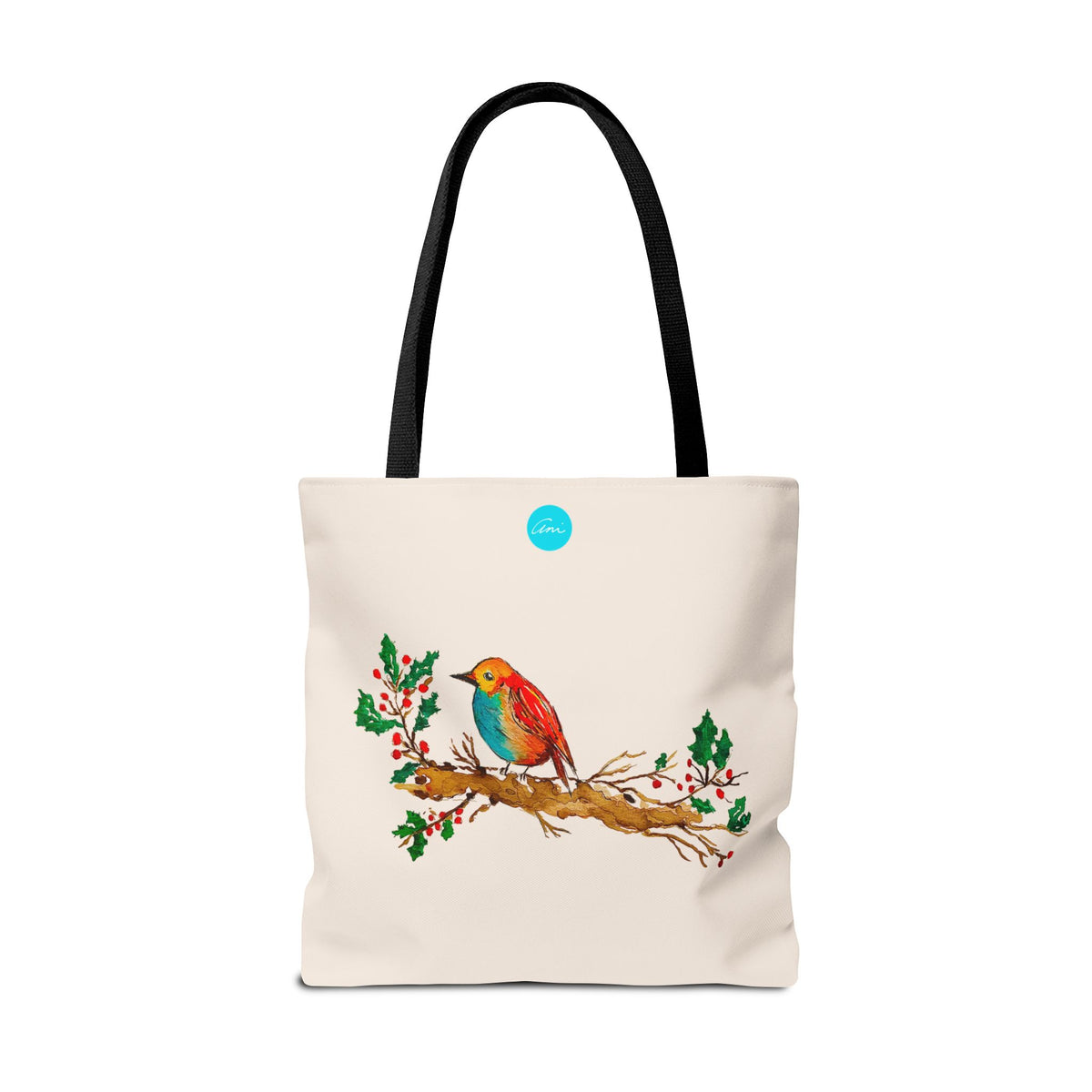 Bright Bird on a Branch Tote Bag