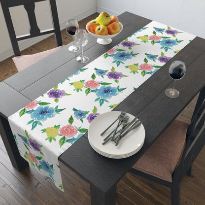 Spring Roses Table Runner (Cotton, Polyester)