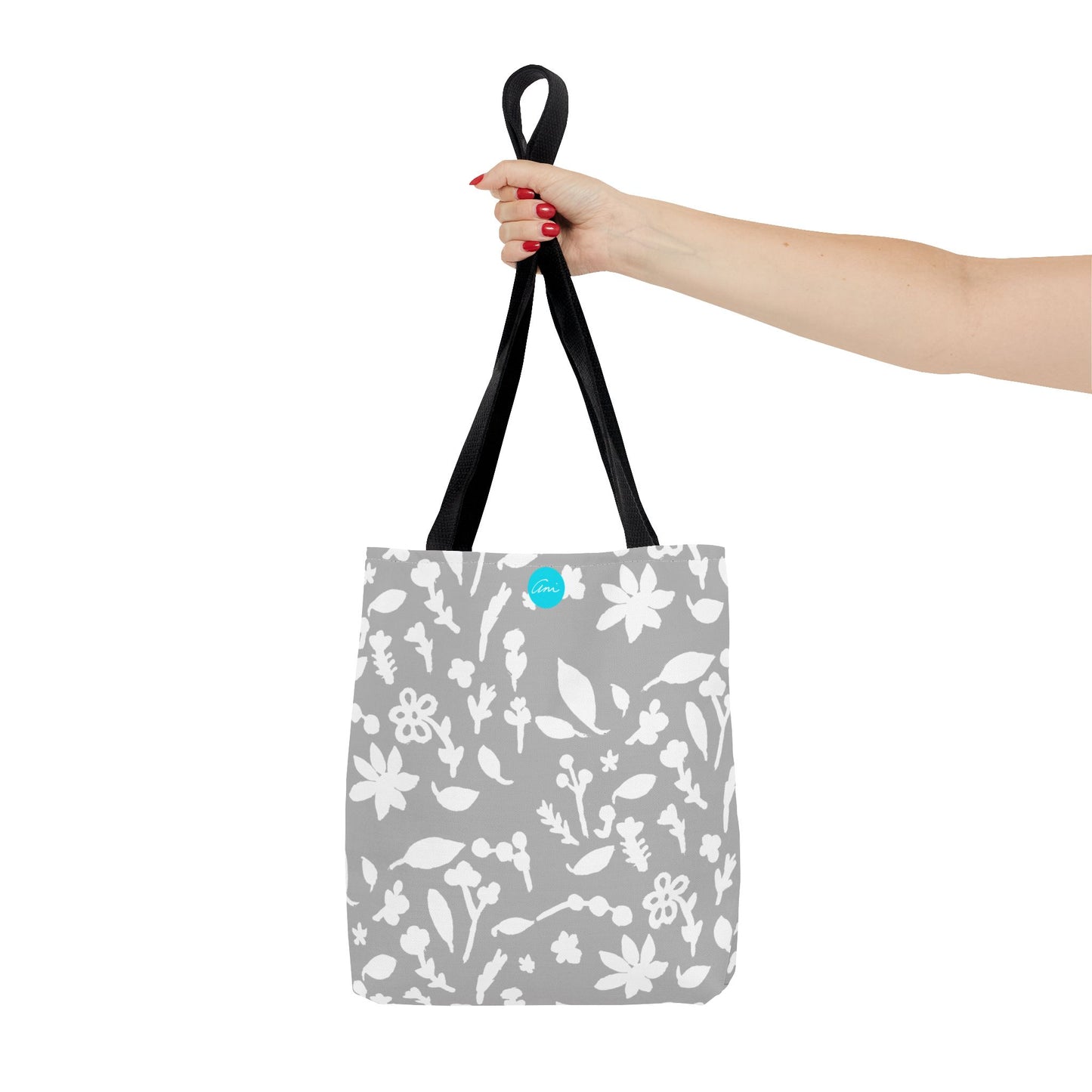 Light Grey Fall Foliage Tote Bag