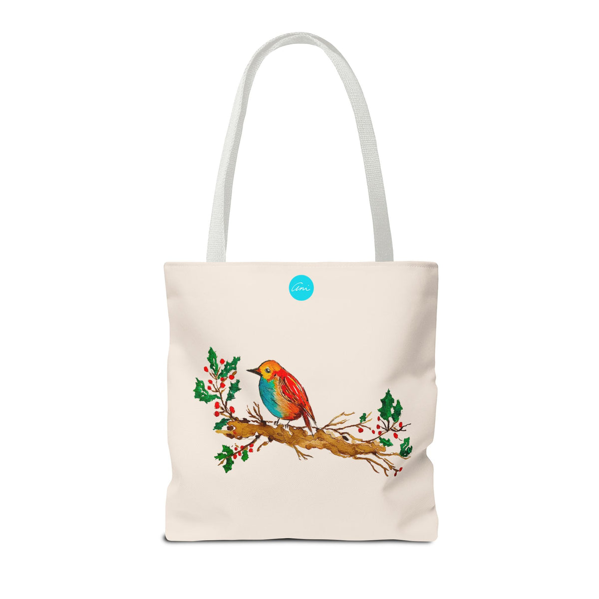 Bright Bird on a Branch Tote Bag