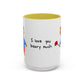I Love You Beary Much Accent Mug