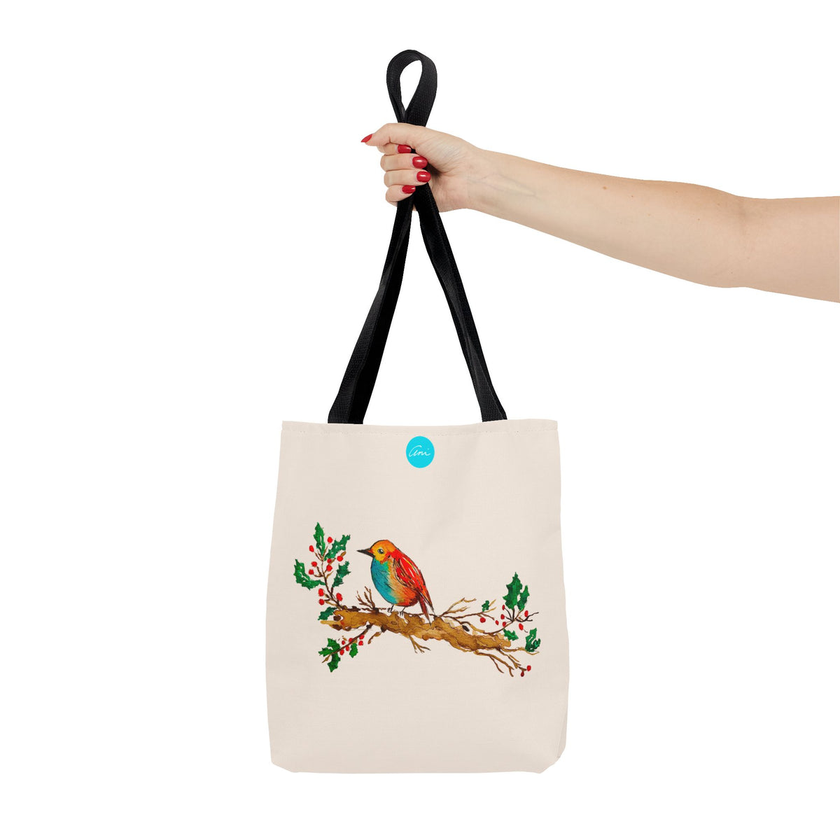 Bright Bird on a Branch Tote Bag
