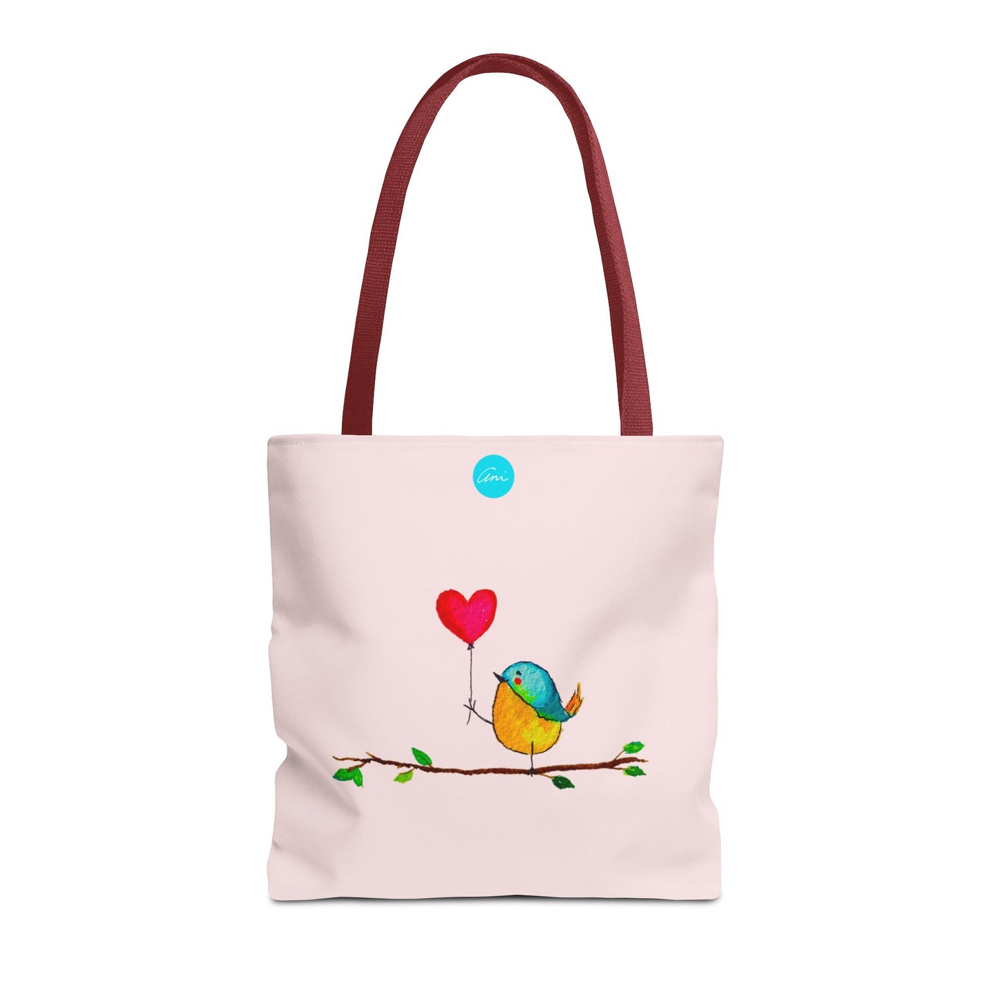 Bird with a Heart Balloon Tote Bag