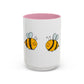 Two Honeybees Accent Mug