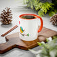 Bird with a Heart Balloon Accent Mug
