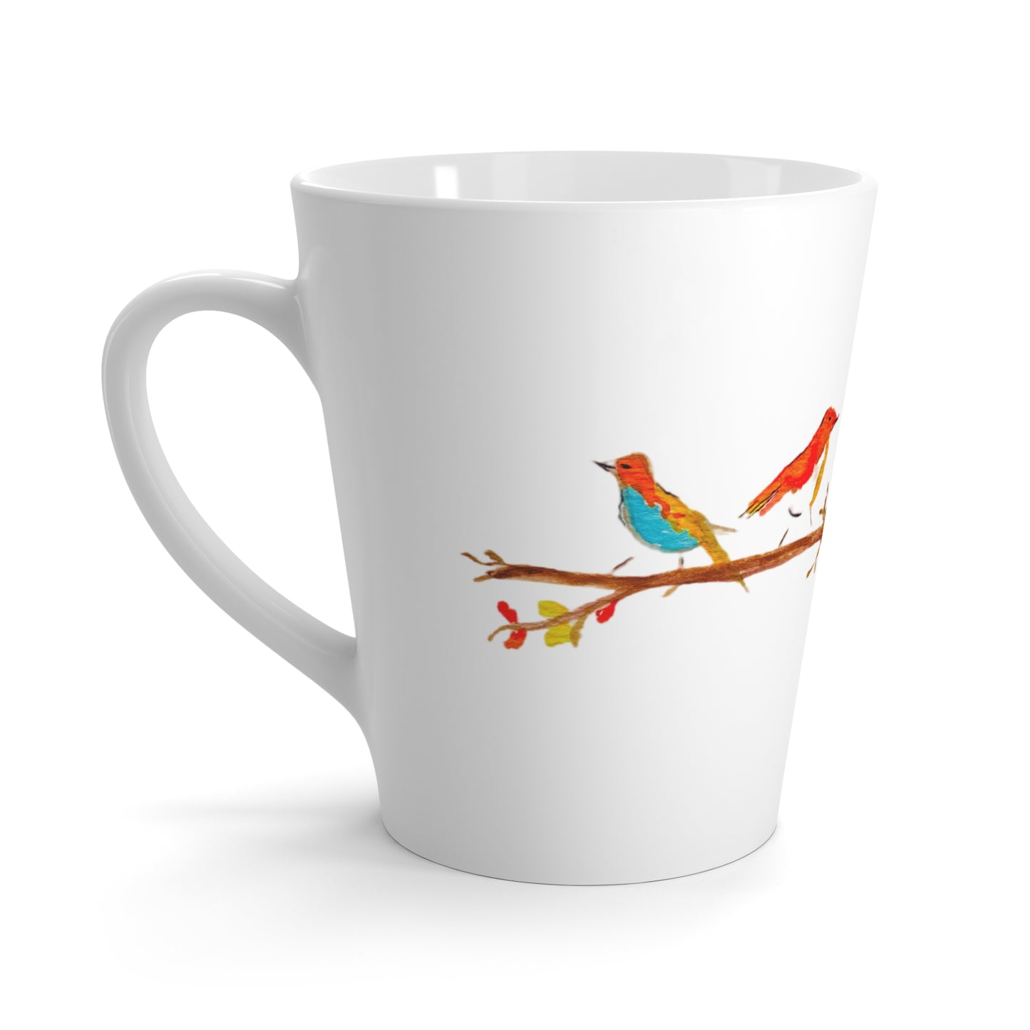 Birds on a Branch Latte Mug