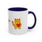 You're Purr-Fect For Me Accent Mug