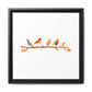 Birds on a Branch Gallery Canvas Print with Frame