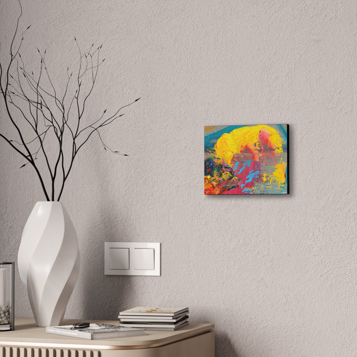A Burst of Color Stretched Canvas Print