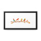 Birds on a Branch Gallery Canvas Print with Frame