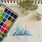Winter Horizon Original Watercolor