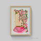 Coffee and Roses original watercolor