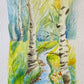 Fall Stream Original Watercolor