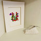 Custom Floral Armenian Letter Watercolor