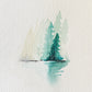 Fall Horizon Original Watercolor
